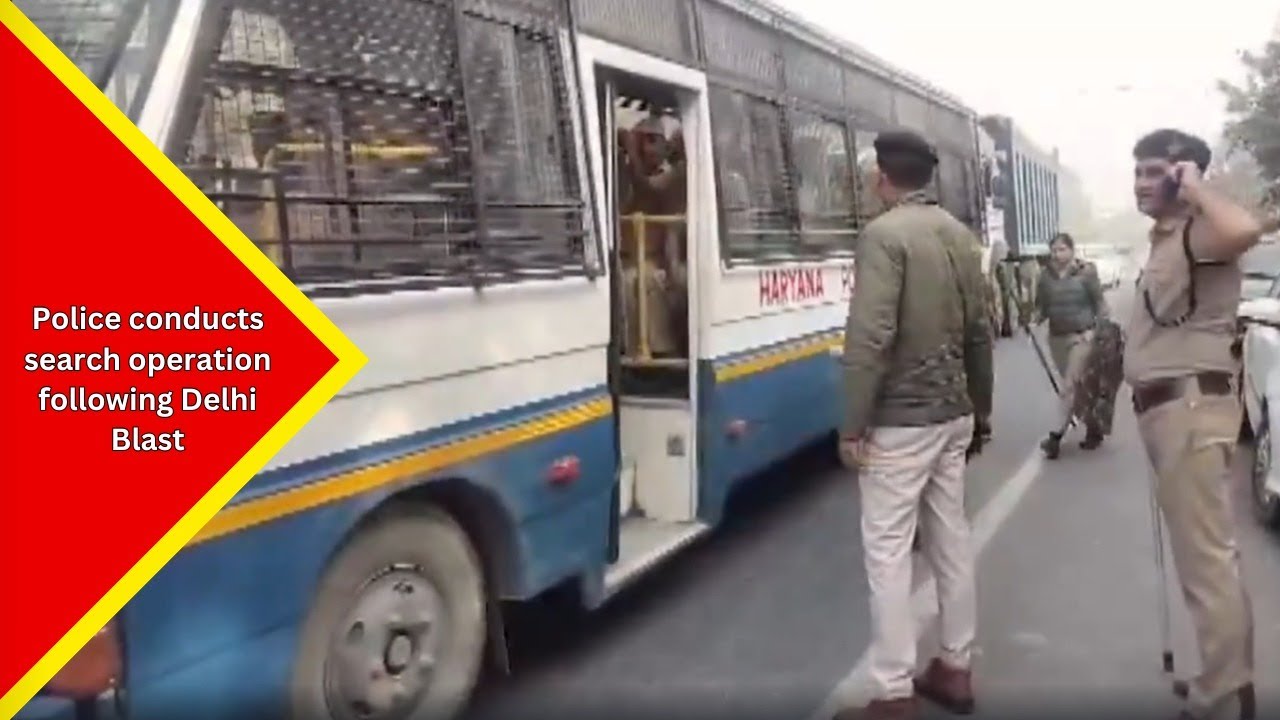 Faridabad: Police conduct a large-scale search operation following the blast near Delhi&rsquo;s Red Fort