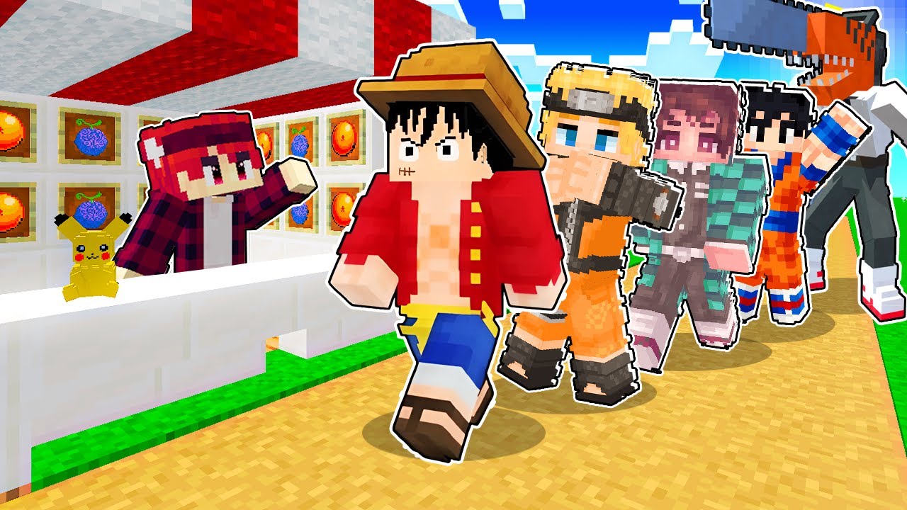 Hachi 24 Giờ Mở Cửa Hàng Anime Trong Minecraft