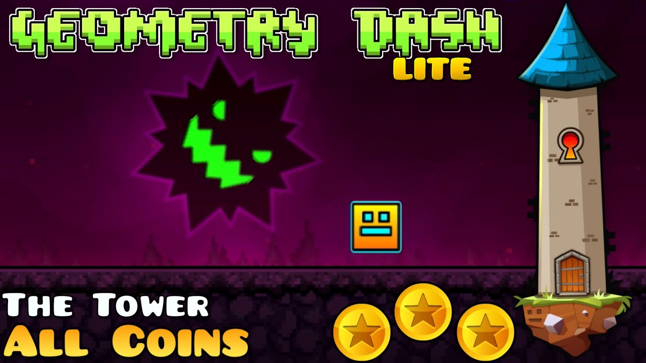 Geometry Dash Lite - The Tower (All Coins)