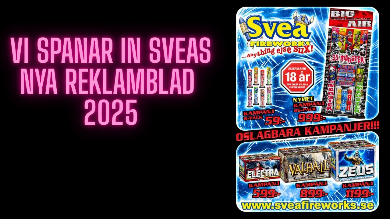 Bläddrar Genom Svea Fireworks Reklamblad 2025
