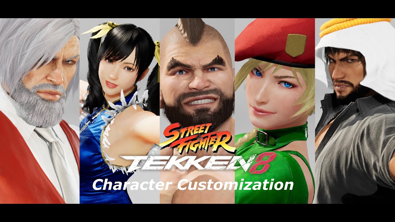 Tekken 8 Street Fighter 6 Character Customization Showcase