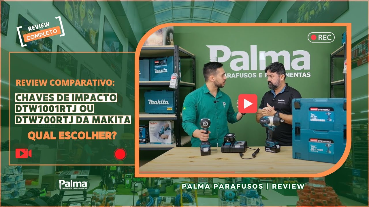 Qual Chave de Impacto a Bateria da Makita é melhor: DTW700RTJ ou DTW1001RTJ? Comparativo Completo!