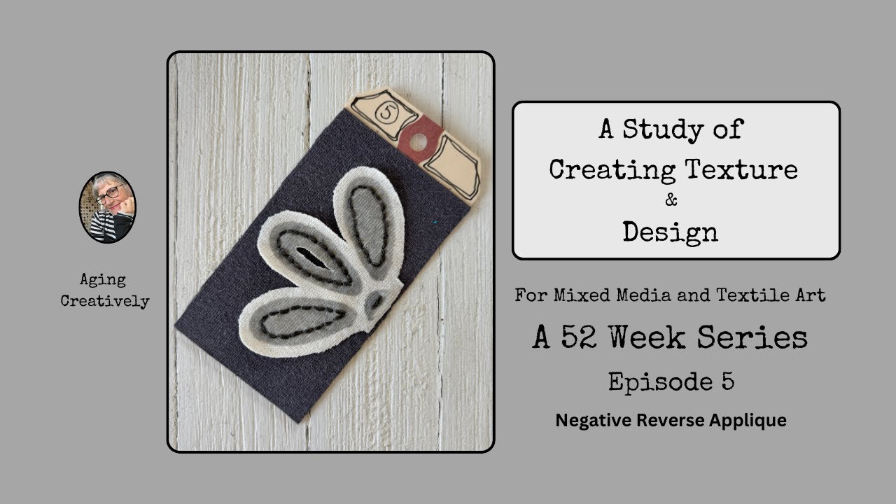 Negative Reverse Applique: Texture Tag #5