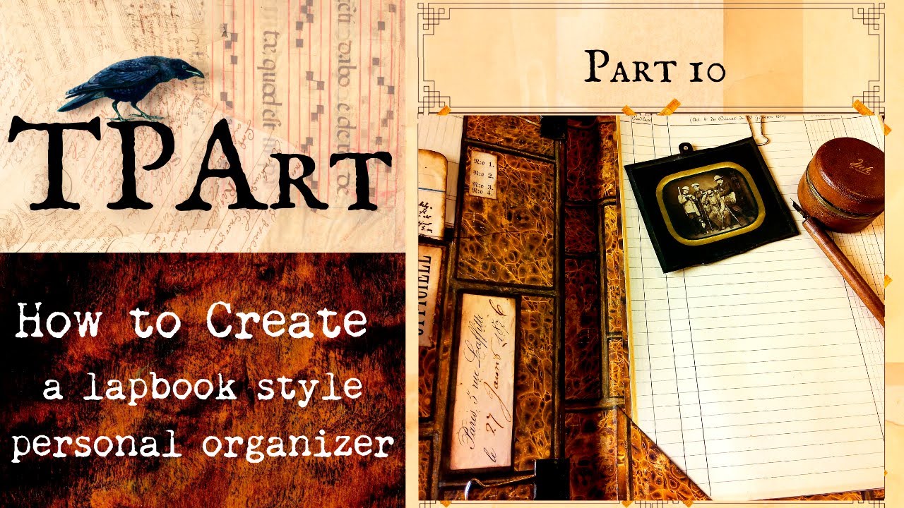 How to construct a Dark Academia Lapbook. Junk journal tutorial part 10.