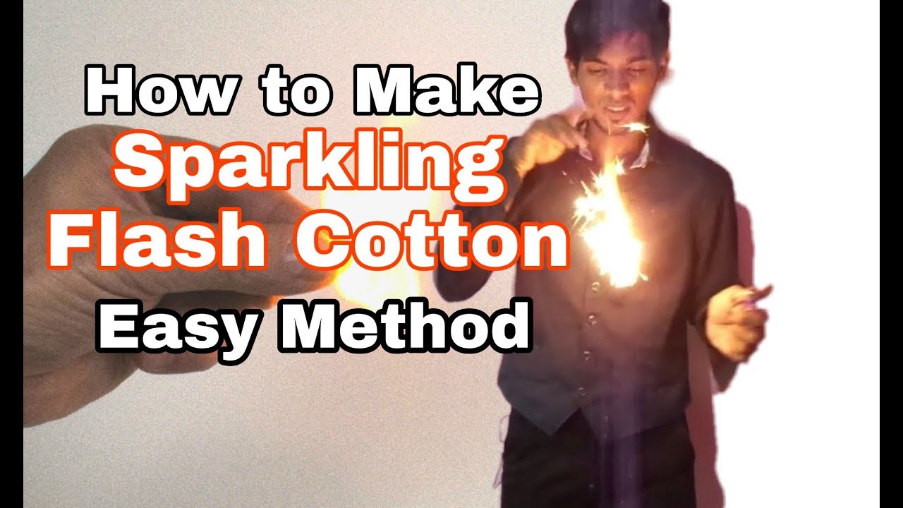 How to Make Sparkling Flash Cotton - தமிழ்