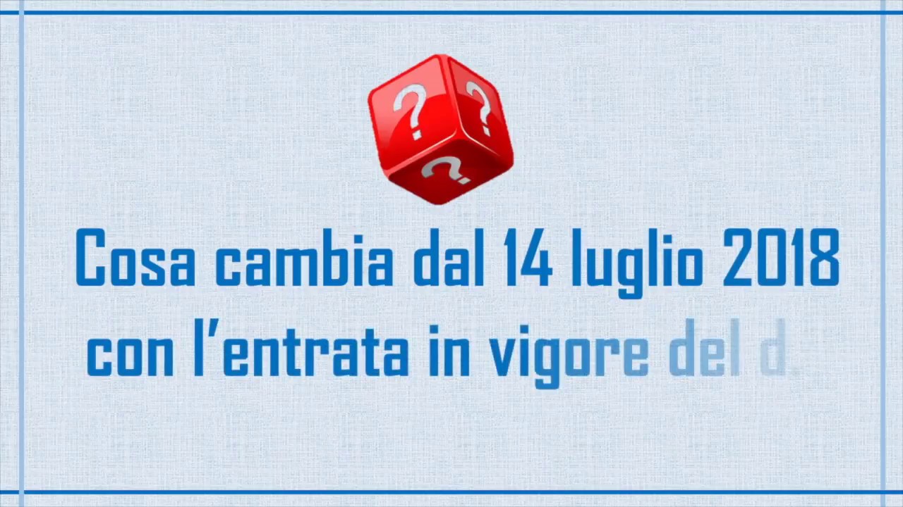Decreto Dignit&agrave;: domande e risposte sulle principali novit&agrave;