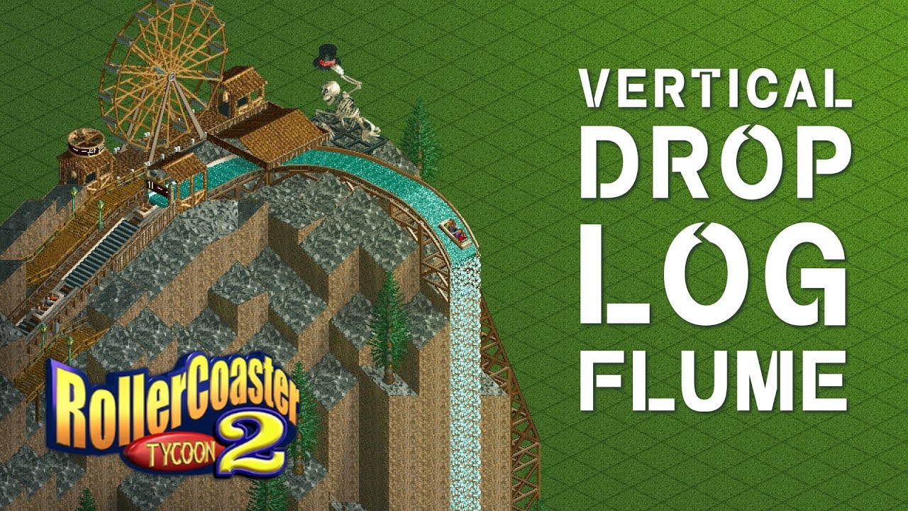 🎢RollerCoasterTycoon [ep 58] - Vertical Drop Log Flume