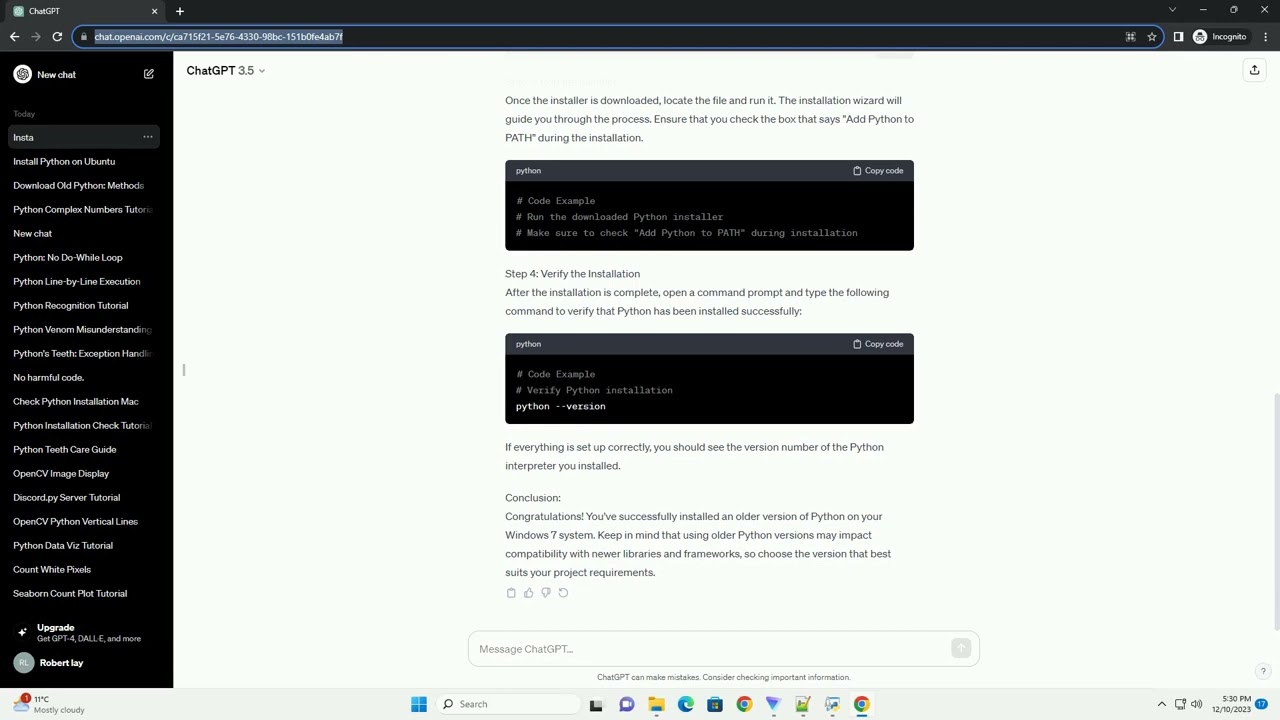 download python old version for windows 7