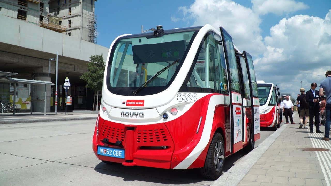 Premiere für selbstfahrende Busse in der Wiener Seestadt