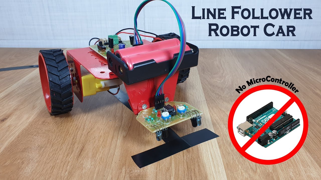 Line Follower Robot Kit | No Microcontroller Needed