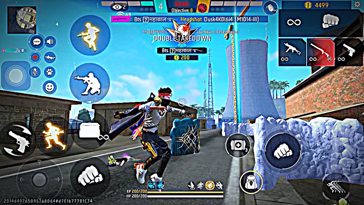 3Finger Setting⚙️ One Tap Headshot Fast💨GlooWall⚡️Free Fire🔥 OP 😱Gameplay