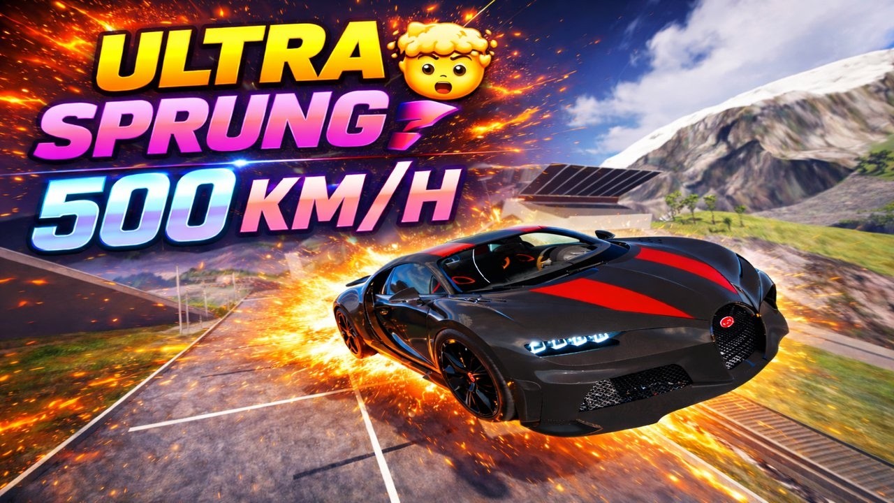 Die 10 SCHNELLSTEN Autos auf der XXL Sprungschanze 😱 | BeamNG