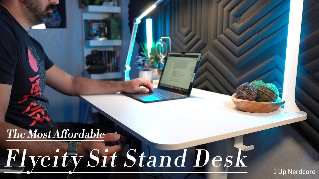 Your First Sit Stand Desk- Affordable Electric Desk - Flycity Electric Standing Desk 48" x 24