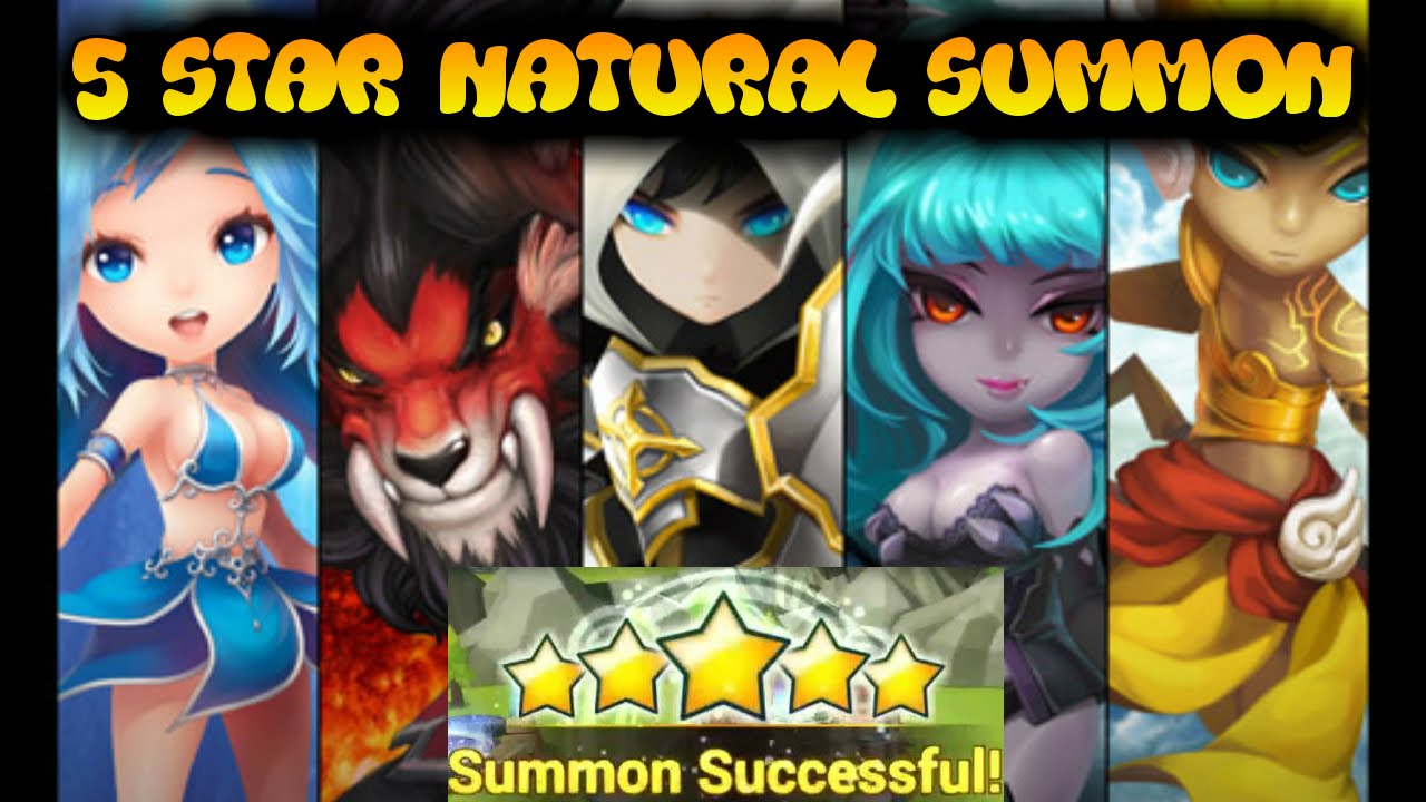 F2PG Summoners War - Five Star Natural Summon Live! Summoners War: Twitch Broadcast #5