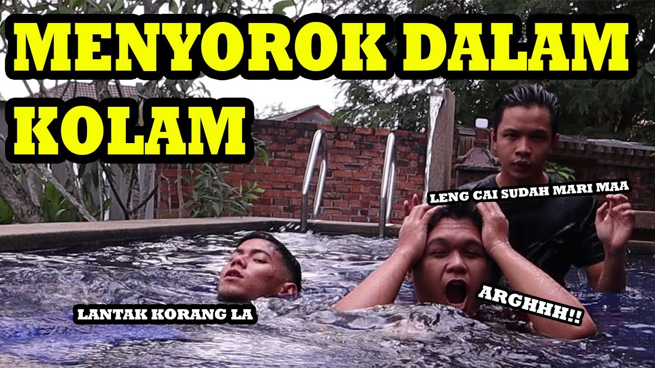 MENYOROK DALAM KOLAM - ASYRAF HAMPIR LEMAS | BIBI QAIRINA | RUSHDAN WAFA | LUQKLY | AIMAN | SIT