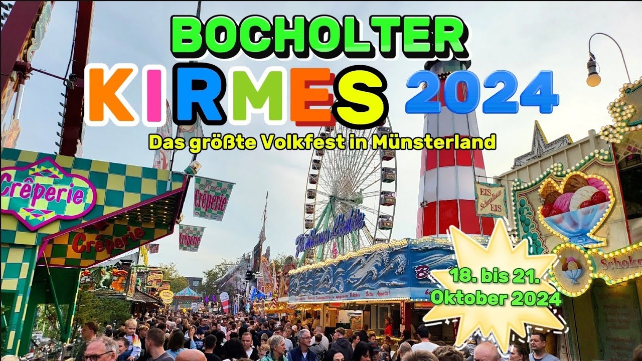 Bocholter Kirmes 2024 // RUNDGANG // Alle Attraktionen