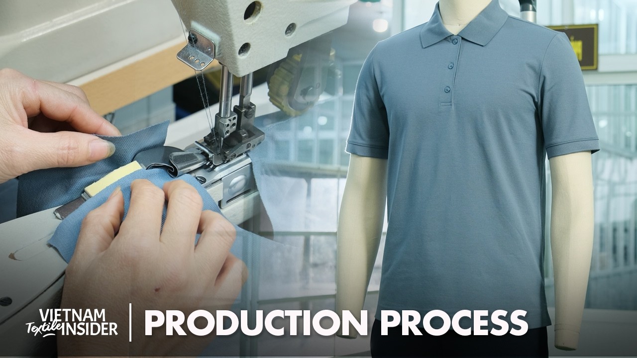 The Making of Scandinavian Polo Shirt | Factory Production Process | Vietnam Texitile Insider