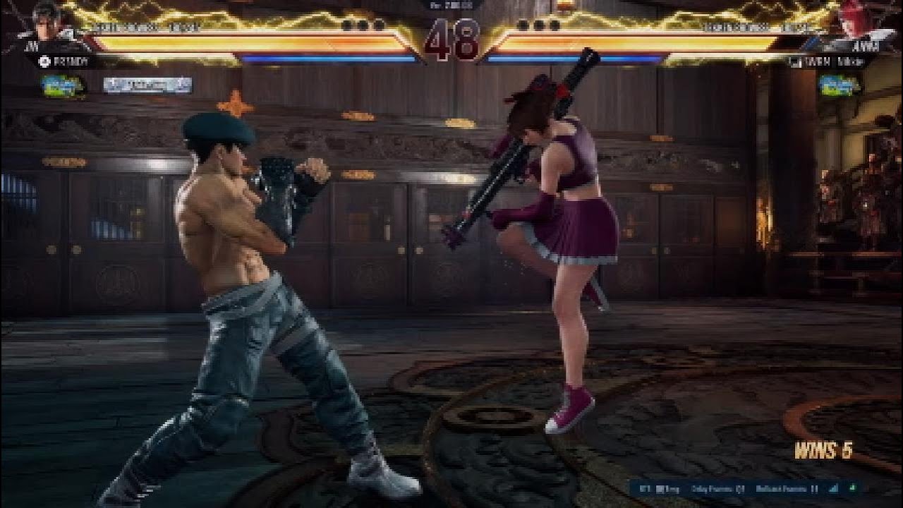 Tekken 8 fujin Jin fights crazy Anna