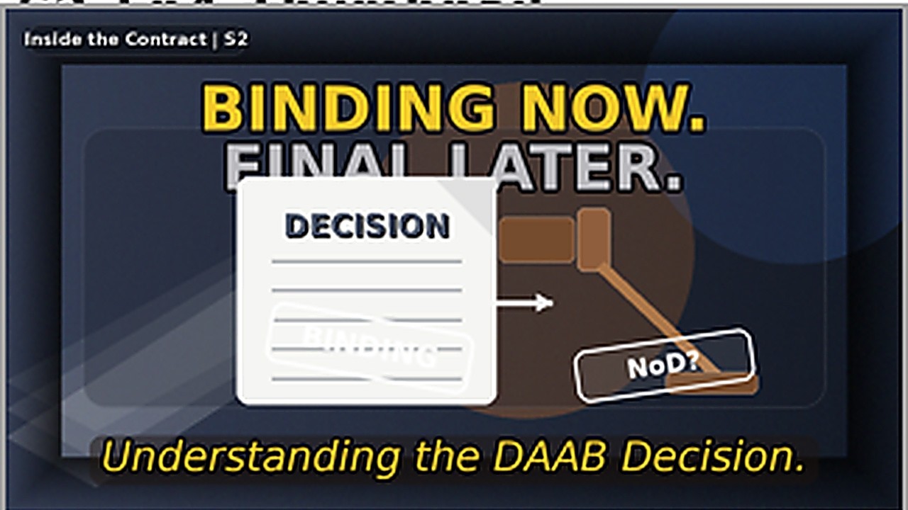 Inside the Contract | S2E06 | The DAAB Decision: Binding or Not?