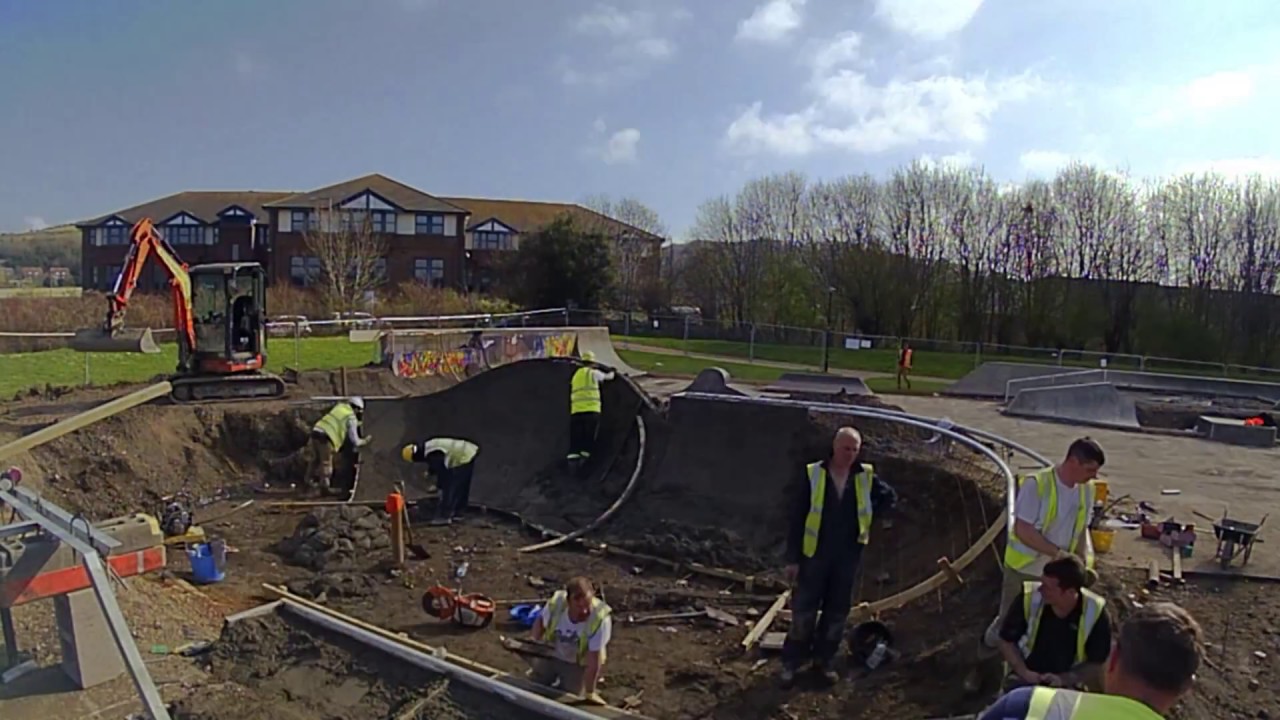 Lewes Skatepark Timelapse -  Short Edit