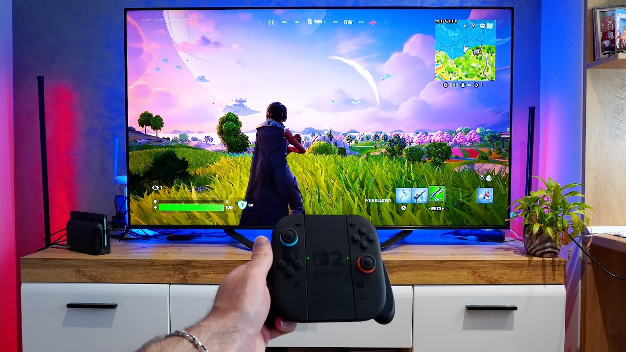 FORTNITE LOOKS SO GOOD On the Nintendo Switch 2 | POV Gameplay Docked Mode