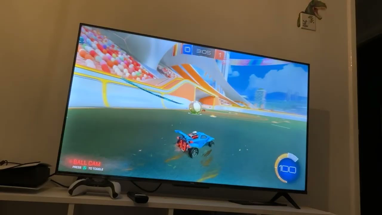 I played rocket league with my friend☺️