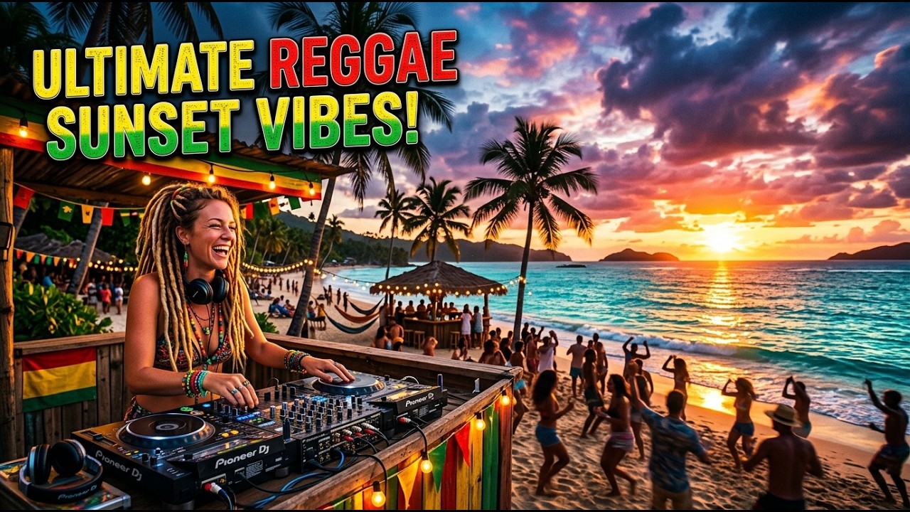 Sunset Beach Reggae | Relaxing Psychedelic Dub Vibes for Summer Evenings