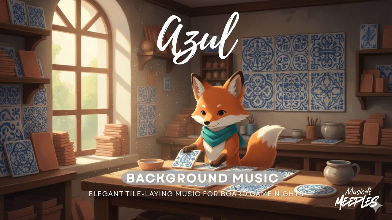 🎨 Azul BGM — Elegant Tile-Laying Music for Board Game Nights | Cozy Mediterranean Ambience