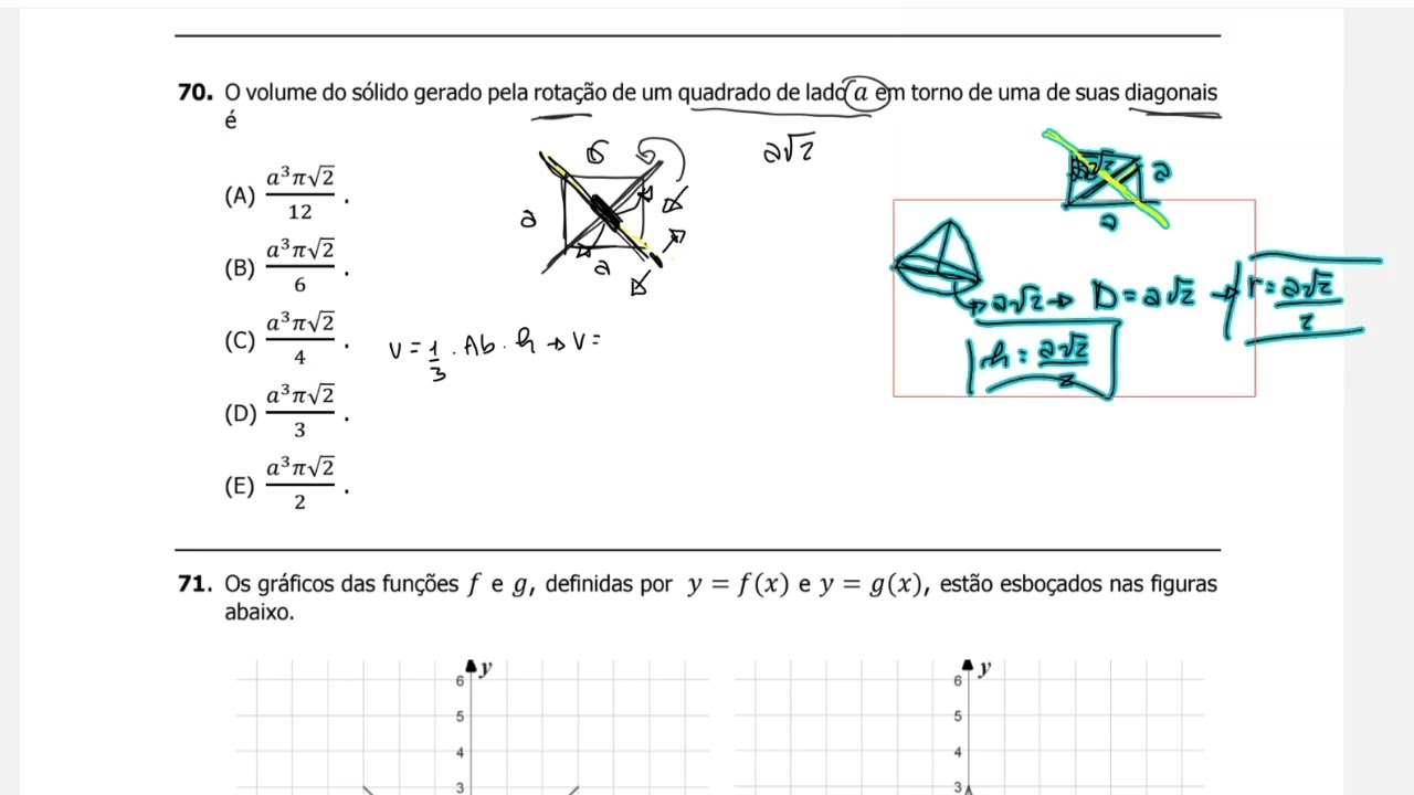 vestibular ufrgs 2025 matemática questão 70