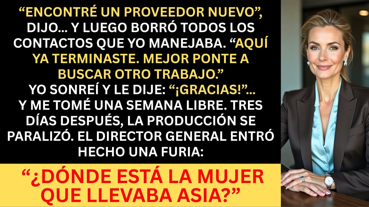 Mi Jefa Canceló Mis Contratos Con Proveedores… Y Días Después Toda La Cadena De Suministro Colapsó.