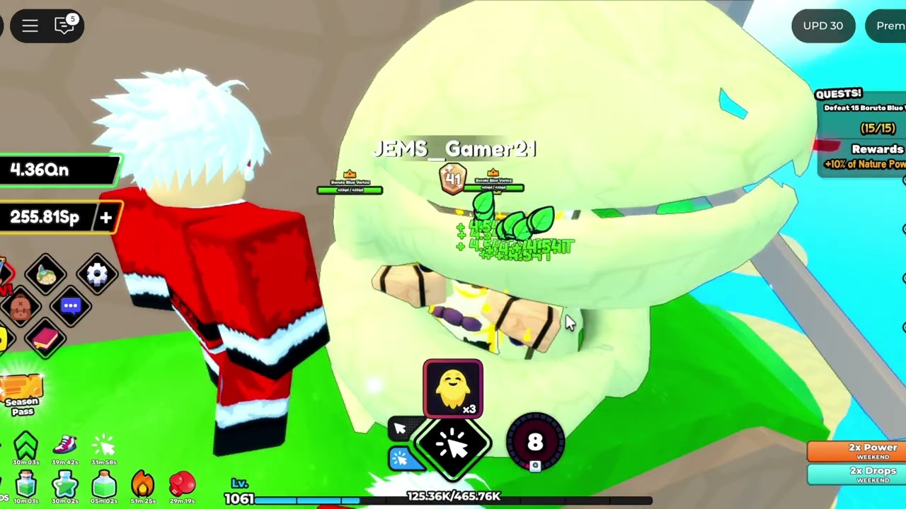 Roblox  Anime Strike Simulator  Update 30  Boss Location  Naruto Six Path  Naruto Baryon 