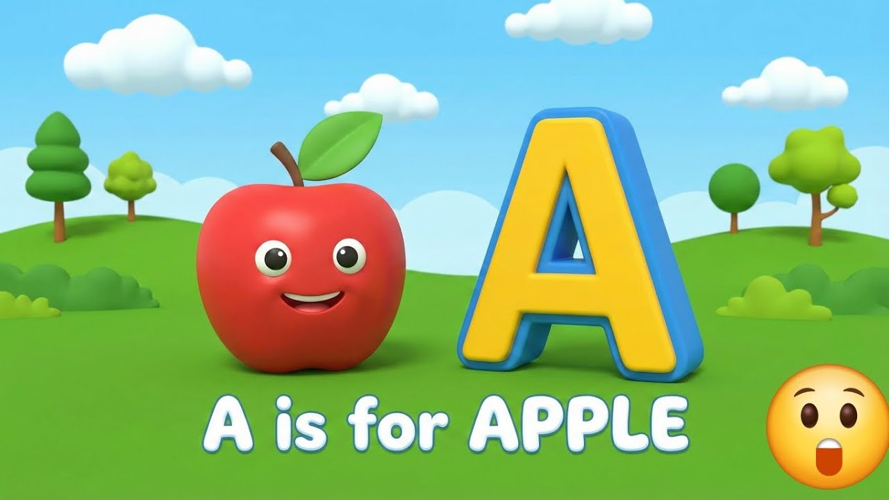 A is for Apple 🍎 B is for Ball ⚽ | ABC Alphabet  for Kids | Little Mango TV