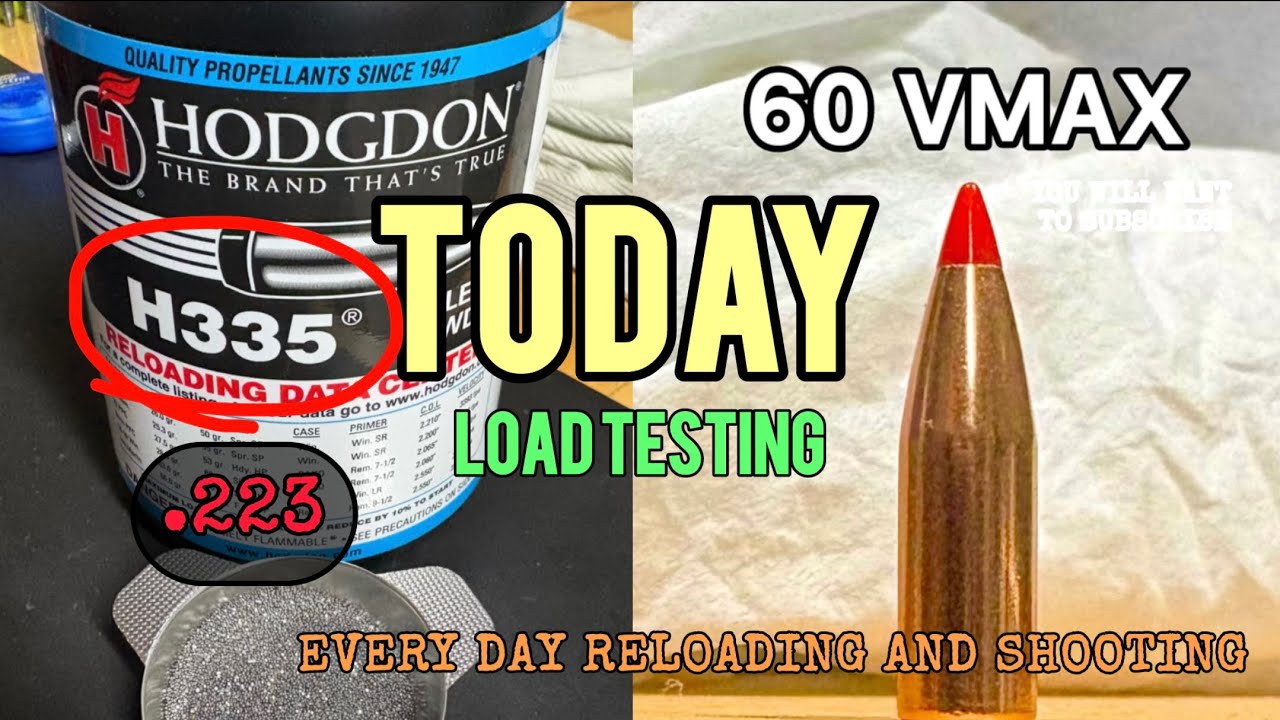Повышение точности и кучности с Hornady 60VMAX и Hodgdon H335H. .223