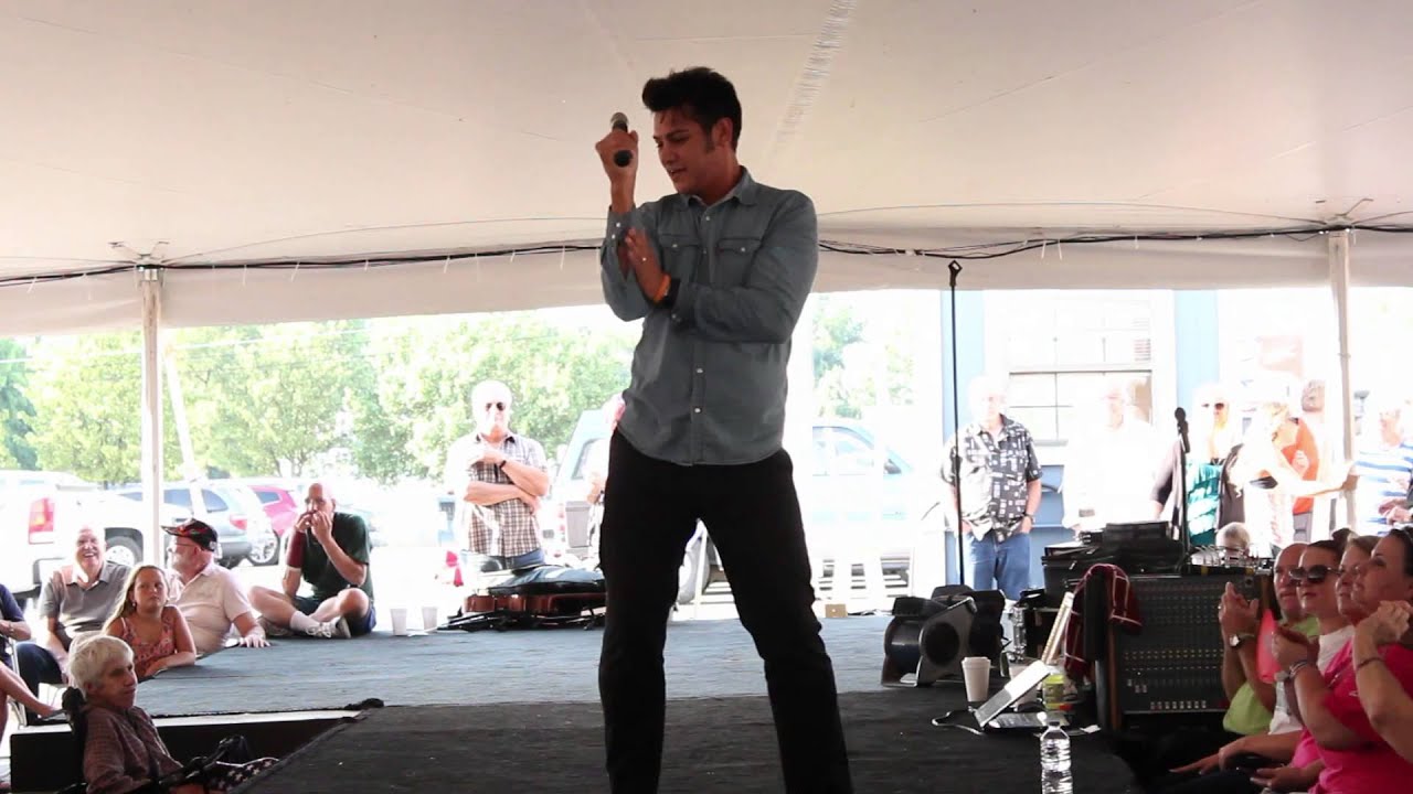 Joseph Hall sings 'Blue Moon Of Kentucky' Elvis Week 2015