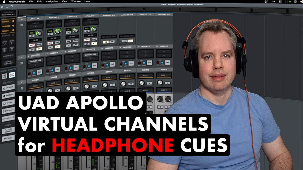 Universal Audio Apollo Virtual Channels for Headphone Cues