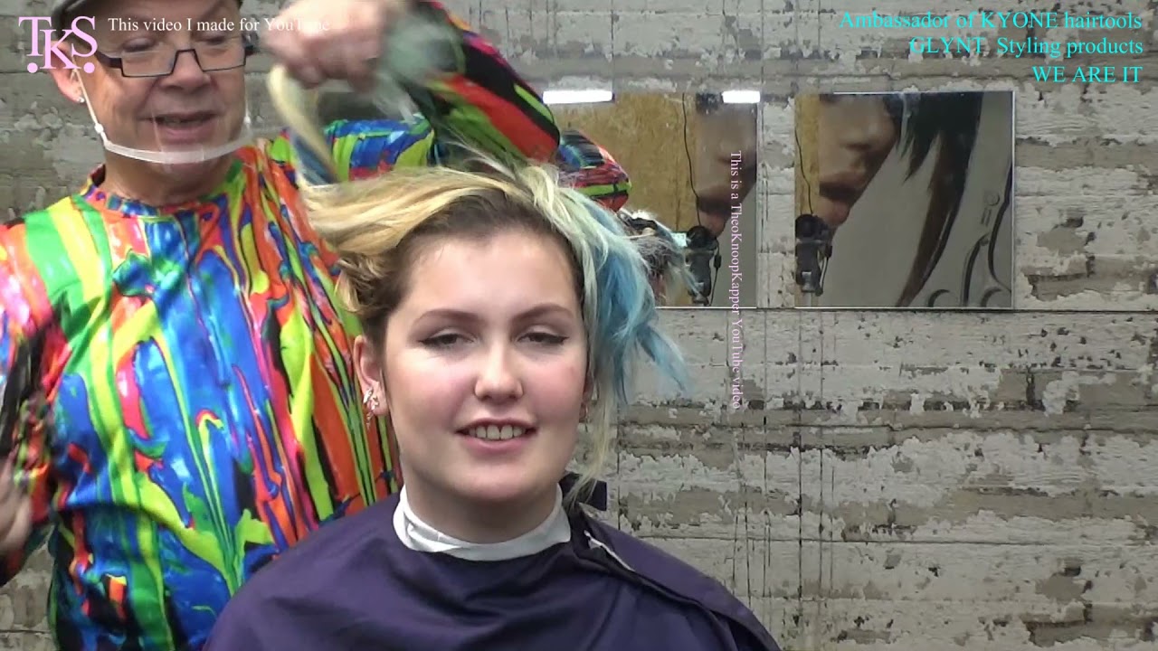 A New Year* a new color * Nape-shave with tattoo and a layered trim! Marjolein by TKS