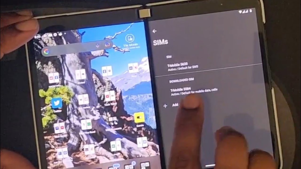 E-sim and Sim card. Dual Sims on the Duo 2: WHATIMINX2