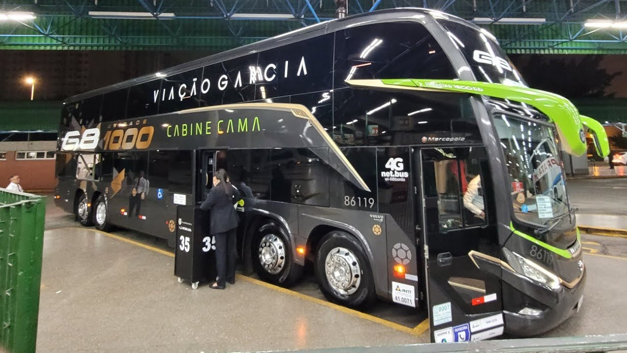 G8 UNIDADE 1000 da Viação Garcia dando embarque na Barra Funda | Volvo B450R