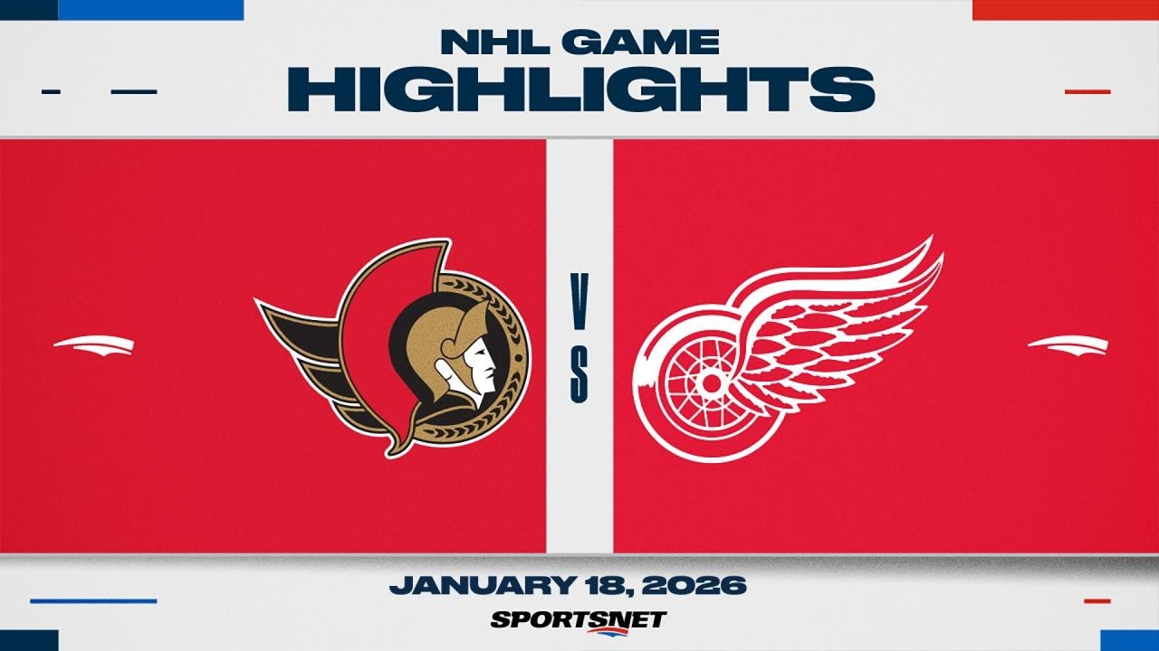 NHL Highlights | Senators vs. Red Wings - January 18, 2026