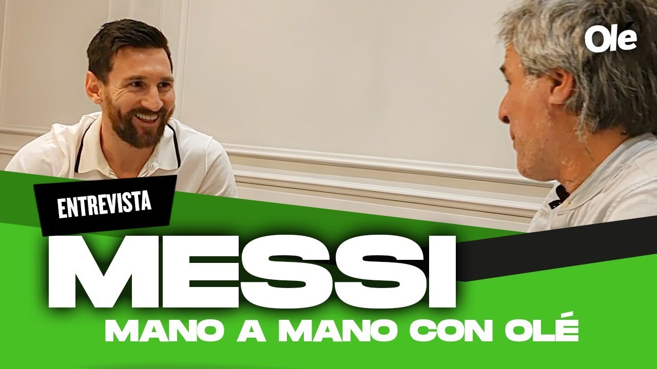 LIONEL MESSI mano a mano con OLÉ desde París
