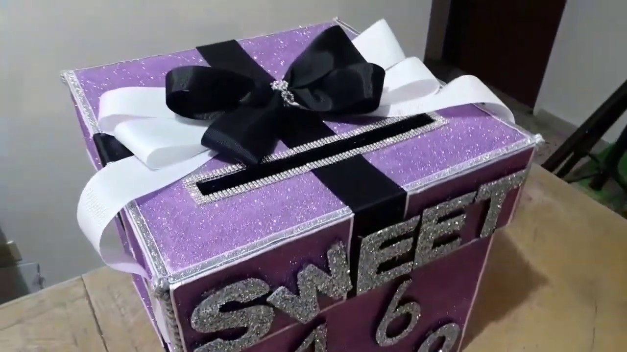 Caja DYI para sobres de regalo bodas, quinceañeros.