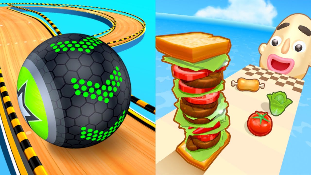 Going Balls, Sandwich Runner, Ball Run 2048 Infinity, Coin Rush Speedrun Gameplay All Levels Ep 3