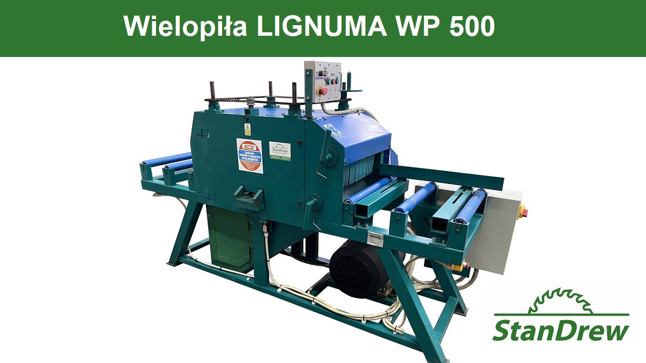 Wielopiła LIGNUMA WP 500 - StanDrew maszyny stolarskie [Work o multisaw Lignuma WP 500]