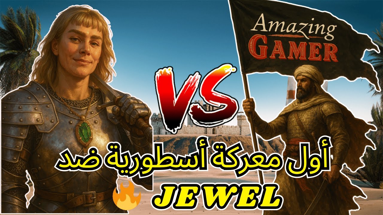 أول معركة ضد جوهره Jewel 🔥 Stronghold Crusader Definitive Edition 2025