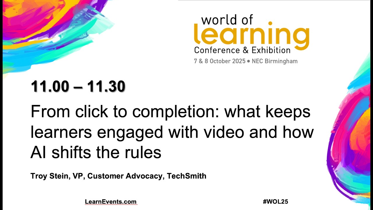 TechSmith - From click to completion: What keeps learners engaged with video
