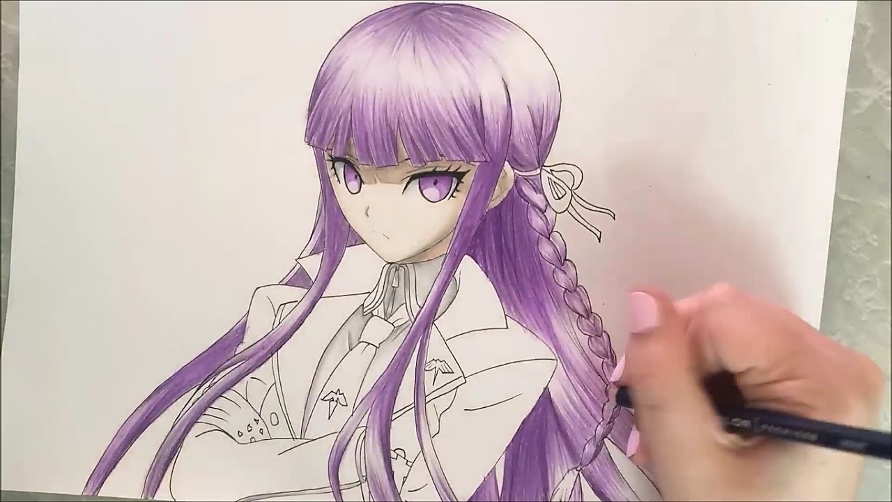 Kyoko Kirigiri Speed Drawing (Danganronpa)