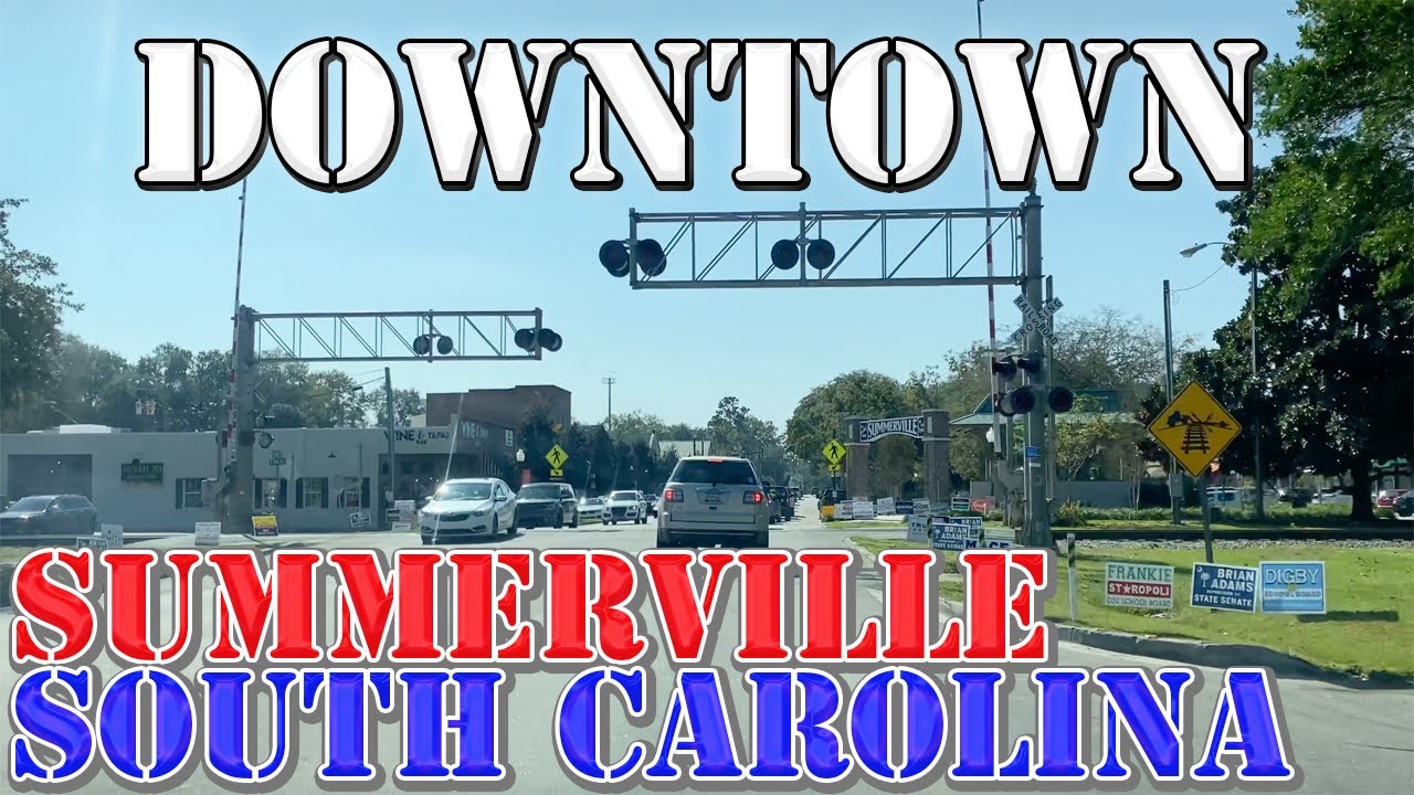 Summerville - South Carolina - 4K Downtown Drive