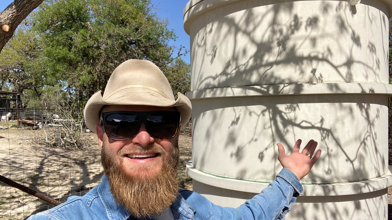 HOW TO SET A CONCRETE WATER STORAGE TANK