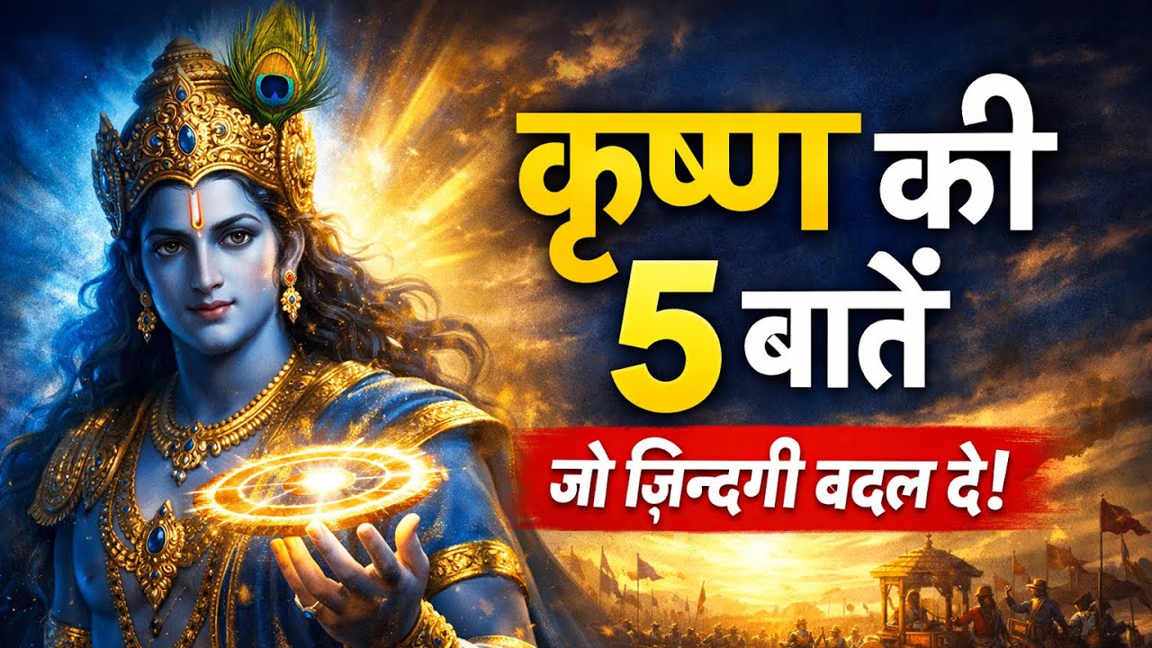 श्री कृष्ण की 5 बातें जो आपकी जिंदगी बदल देंगी | Bhagwat Gita Life Lessons