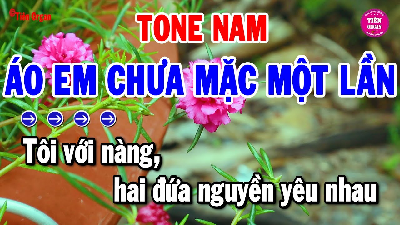 Áo Em Chưa Mặc Một Lần Karaoke Tone Nam - Rumba Chất Lượng Cao | Tiên Organ
